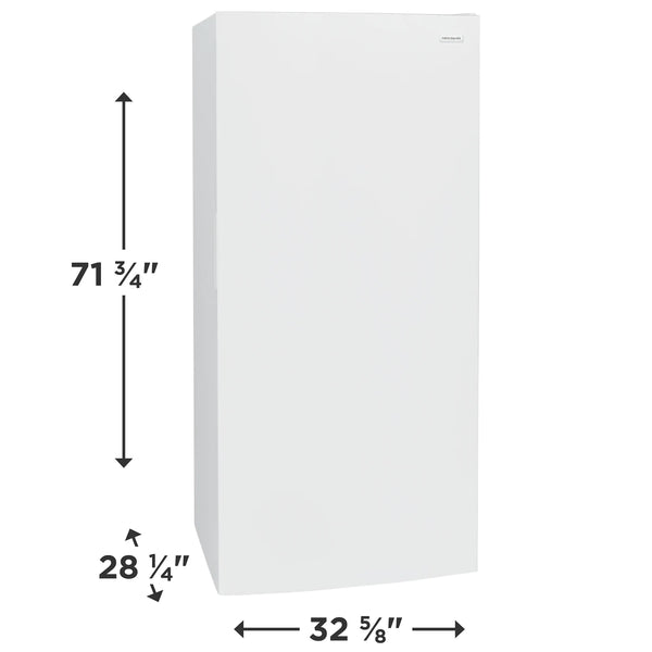 Frigidaire 20 cu ft Upright Freezer, White, Frost-Free with LED Lighting (FFUE2022AW)