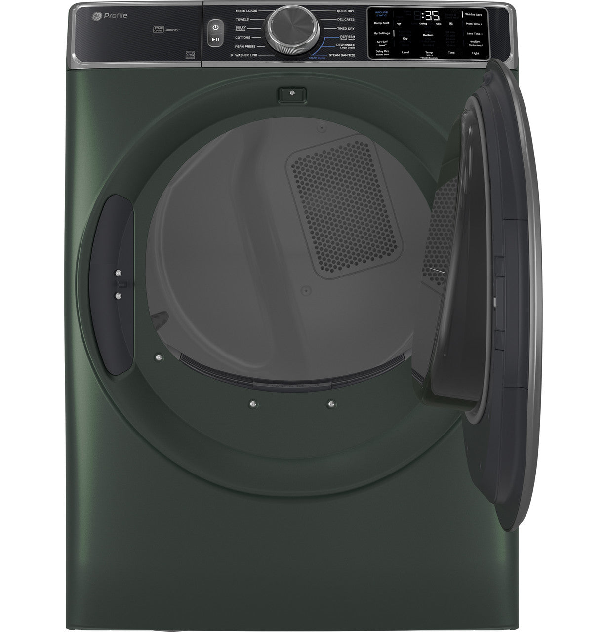 GE Profile 7.8 cu. ft. Electric Dryer, Stainless, Steam Refresh + WiFi (PFD95ESPWGN) FOR REPAIR OR PARTS