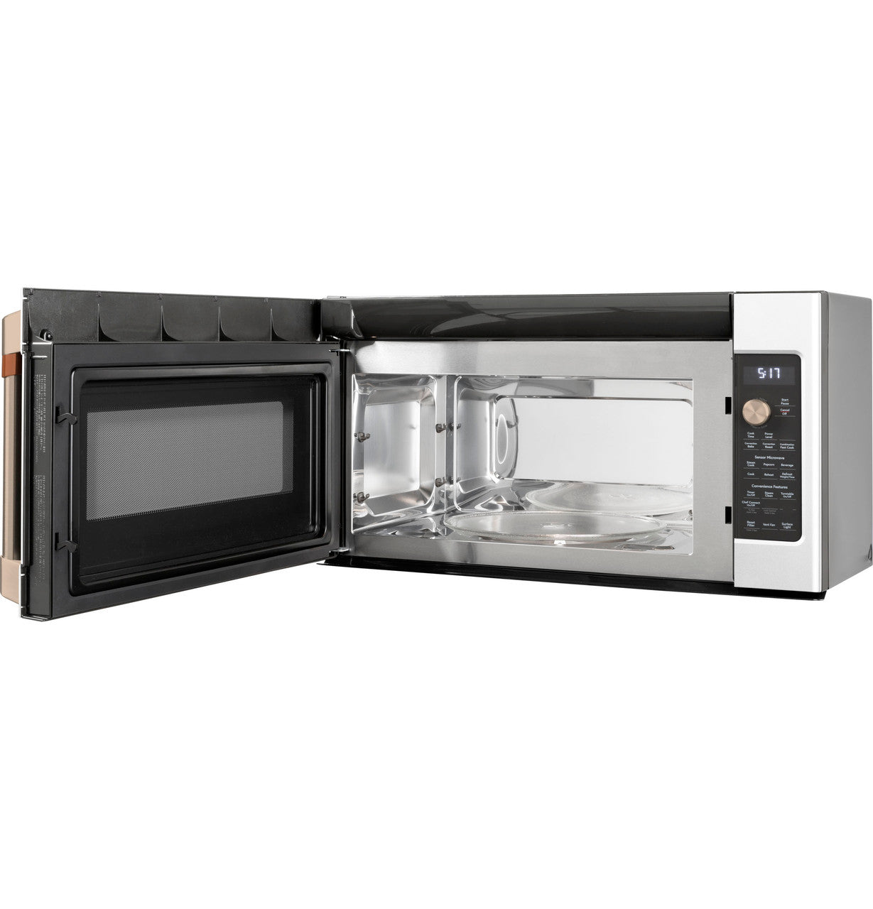 GE Café Over-the-Range Convection Microwave, 1.7 cu. ft., Air Fry + Sensor Cook (CVM517P4RW2)