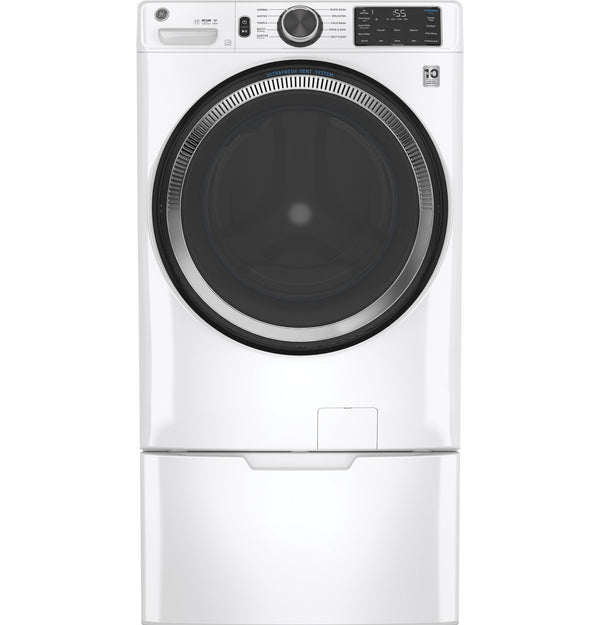 GE 4.8 cu. ft. Front Load Washer, White, UltraFresh Vent + SmartHQ WiFi (GFW550SSNWW) - Appliance Saver Store