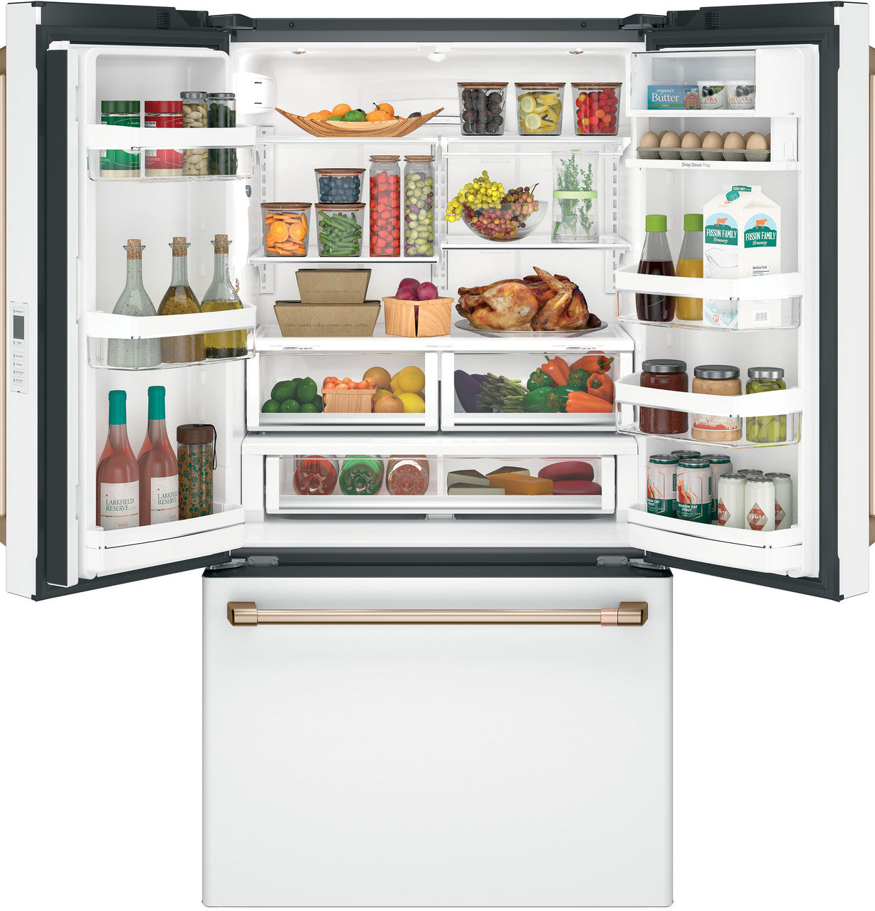 GE Café CWE23SP4MW2 23.1 cu. ft. French Door Refrigerator, Stainless, Counter-Depth
