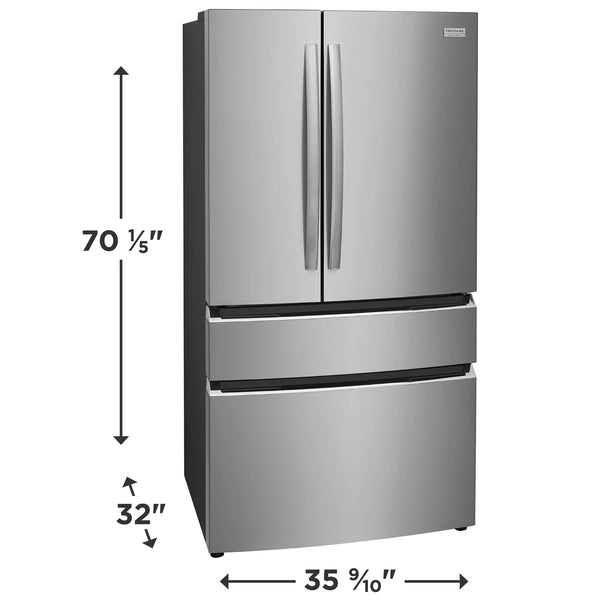 Frigidaire 22 cu ft French Door Refrigerator, Stainless, Counter-Depth Look, Pantry Drawer (GRMG2272CF)