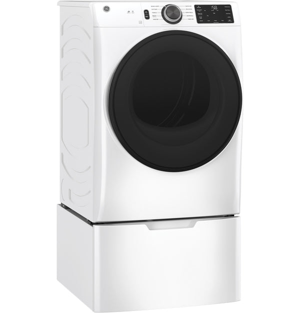 GE 7.8 cu ft Gas Dryer, White, Sensor Dry + Wrinkle Care (GFD55GSSNWW)