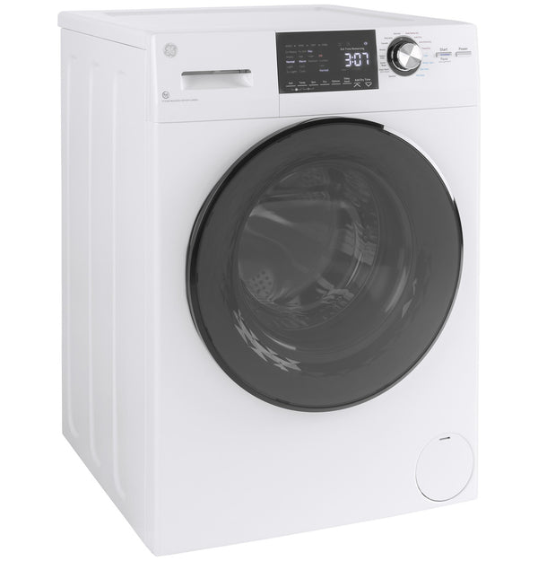GE 2.4 cu. ft. Front Load Washer/Dryer Combo, White, Ventless Drying + LED Display (GFQ14ESSNWW)