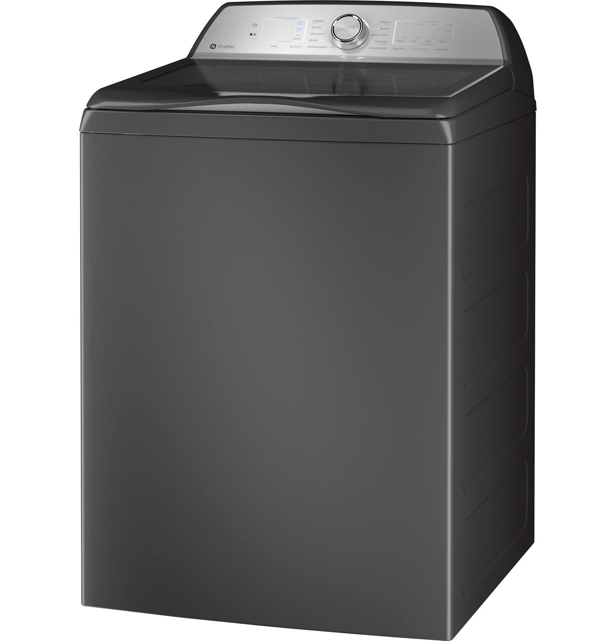 GE Profile 5.0 cu. ft. Top Load Washer, Diamond Gray, Smart Features + Deep Fill (PTW600BPRDG) - Appliance Saver Store