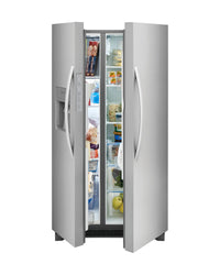 Frigidaire 22.3 cu ft Side - by - Side Refrigerator, Stainless, External Water/Ice Dispenser (FRSC2333AS) - Appliance Saver Store