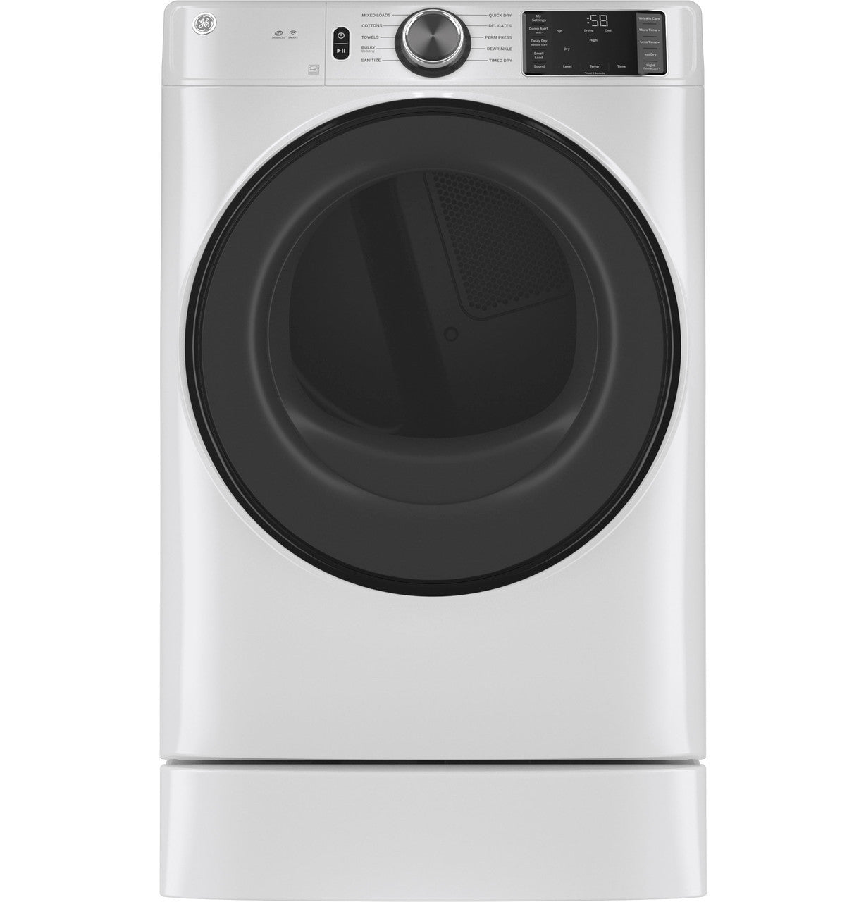 GE 7.8 cu. ft. Electric Dryer, White, Sensor Dry, Wrinkle Care (GFD55ESSNWW) FOR REPAIR OR PARTS