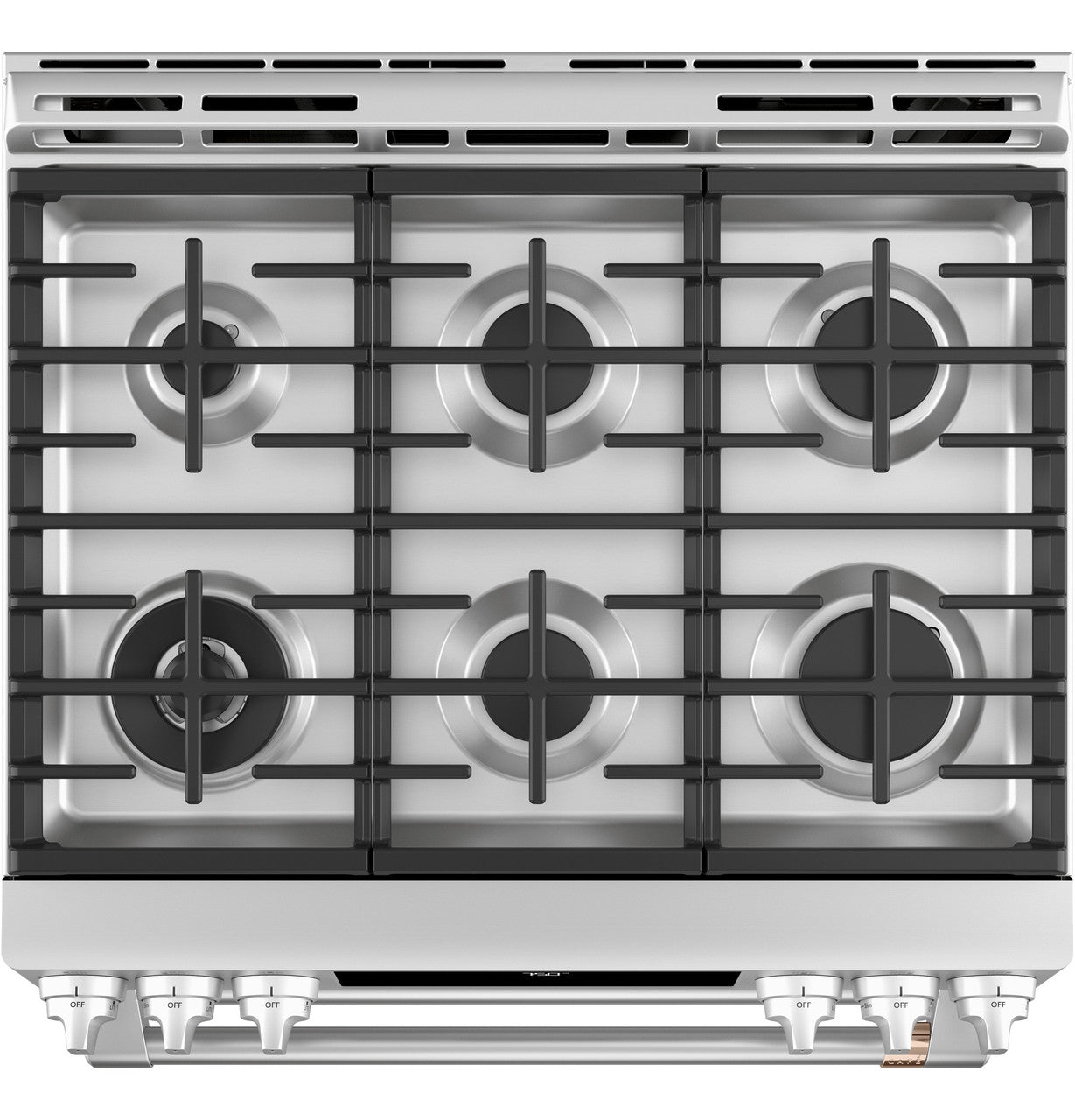 GE Café 30" Dual Fuel Range, Stainless, Double Oven + Convection (CGS750P2MS1)