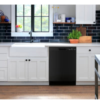 GE 24" Dishwasher, Black, Hard Food Disposer, Adjustable Racks (GDF550PGRBB)