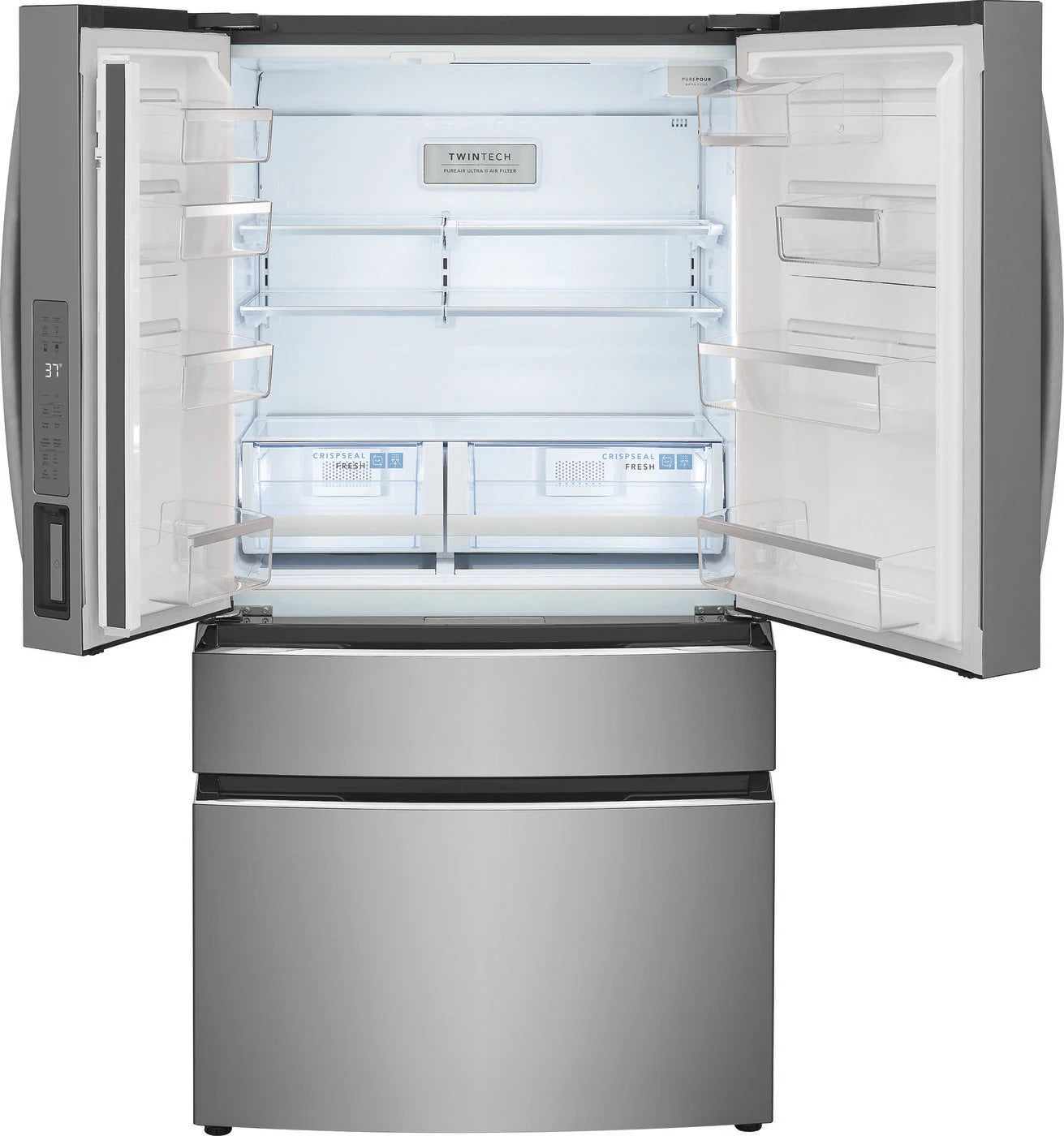 Frigidaire 22 cu ft French Door Refrigerator, Stainless, Counter-Depth Look, Pantry Drawer (GRMG2272CF)