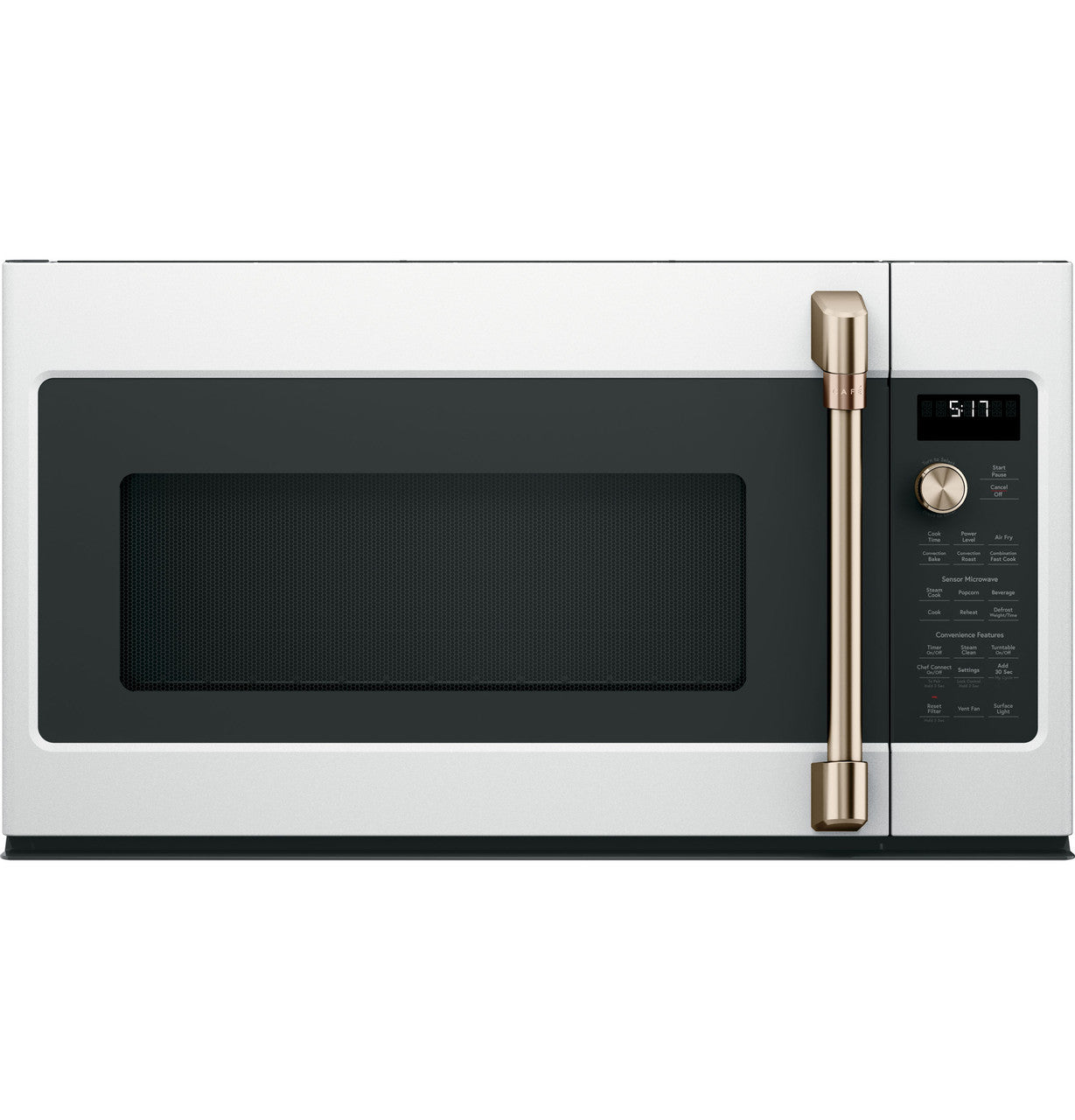 GE Café Over-the-Range Convection Microwave, 1.7 cu. ft., Air Fry + Sensor Cook (CVM517P4RW2)