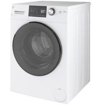 GE 2.4 cu. ft. Front Load Washer/Dryer Combo, White, Ventless Drying + LED Display (GFQ14ESSNWW)