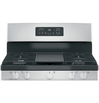 GE 30″ Gas Range, Stainless, Spacious Oven + Multi-Burners (JGBS66REKSS)
