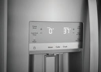 Frigidaire 25.6 cu ft Side - by - Side Refrigerator, Stainless, External Water/Ice Dispenser (GRSS2652AF) - Appliance Saver Store