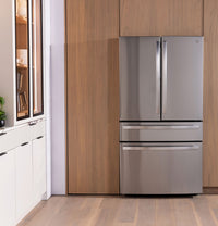 GE Profile 28.7 cu. ft. French Door Refrigerator, Stainless, External Dispenser + TwinChill™ (PGE29BYTFS)