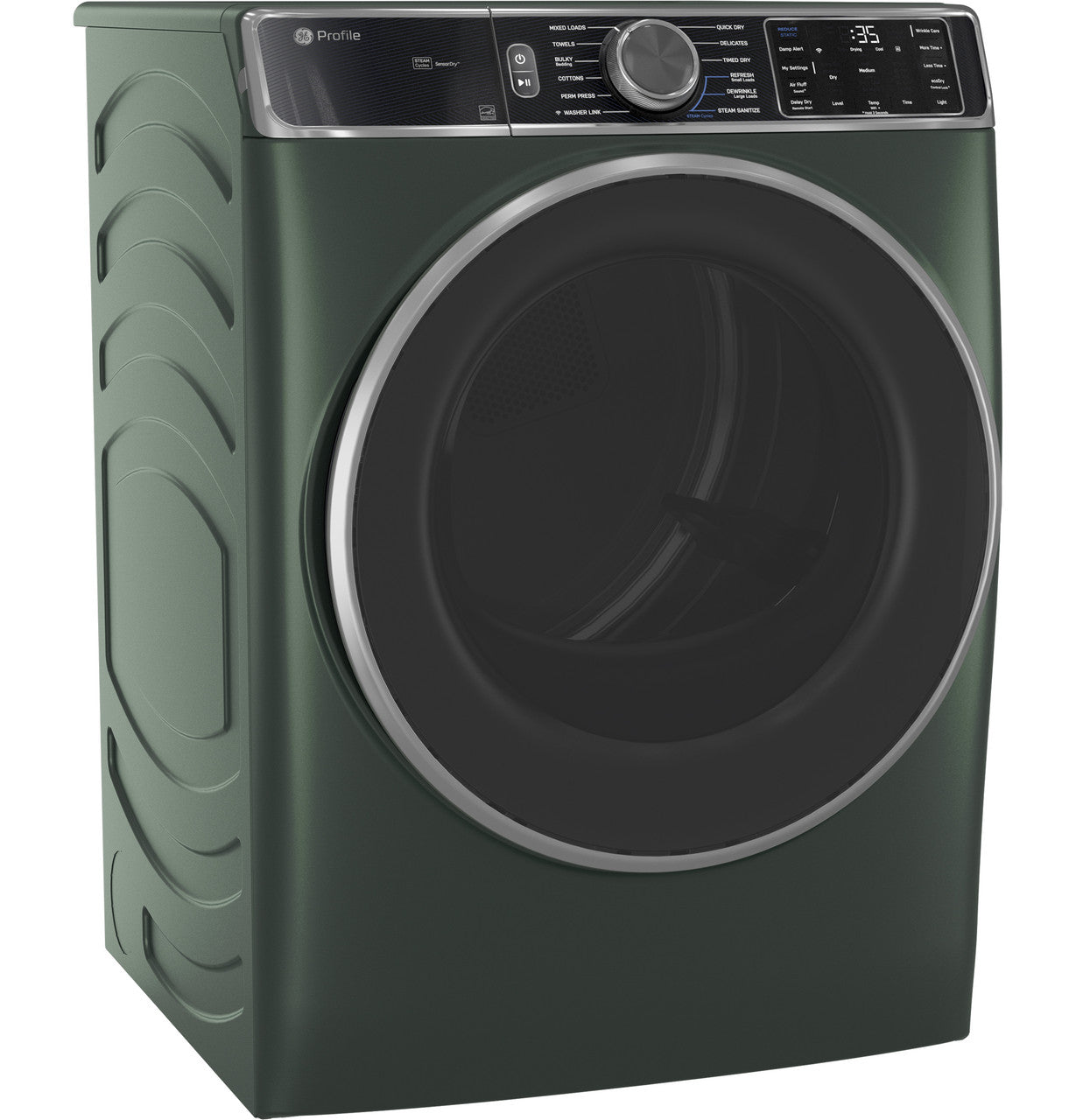 GE Profile 7.8 cu. ft. Electric Dryer, Stainless, Steam Refresh + WiFi (PFD95ESPWGN) FOR REPAIR OR PARTS