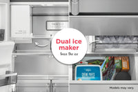 Frigidaire 22.6 cu ft French Door Refrigerator, Stainless, Ice Maker, Adjustable Shelves (GRFC2353AF) - Appliance Saver Store