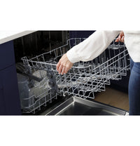 GE 24" Dishwasher, Black, Hard Food Disposer, Adjustable Racks (GDF550PGRBB)