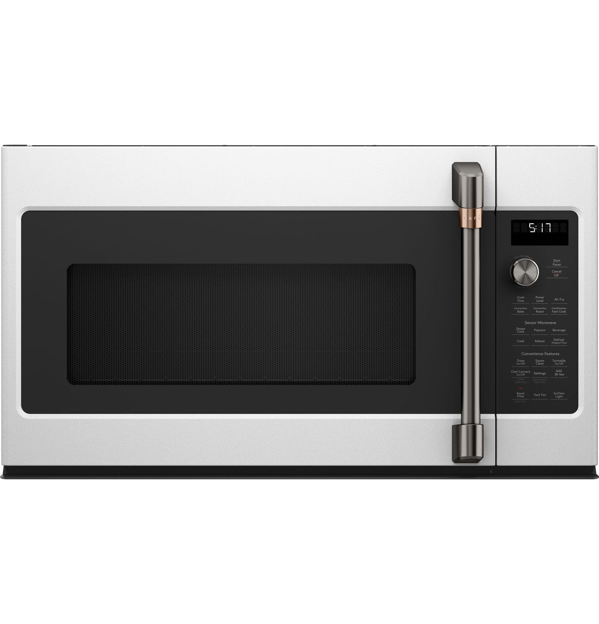 GE Café Over-the-Range Convection Microwave, 1.7 cu. ft., Air Fry + Sensor Cook (CVM517P4RW2)
