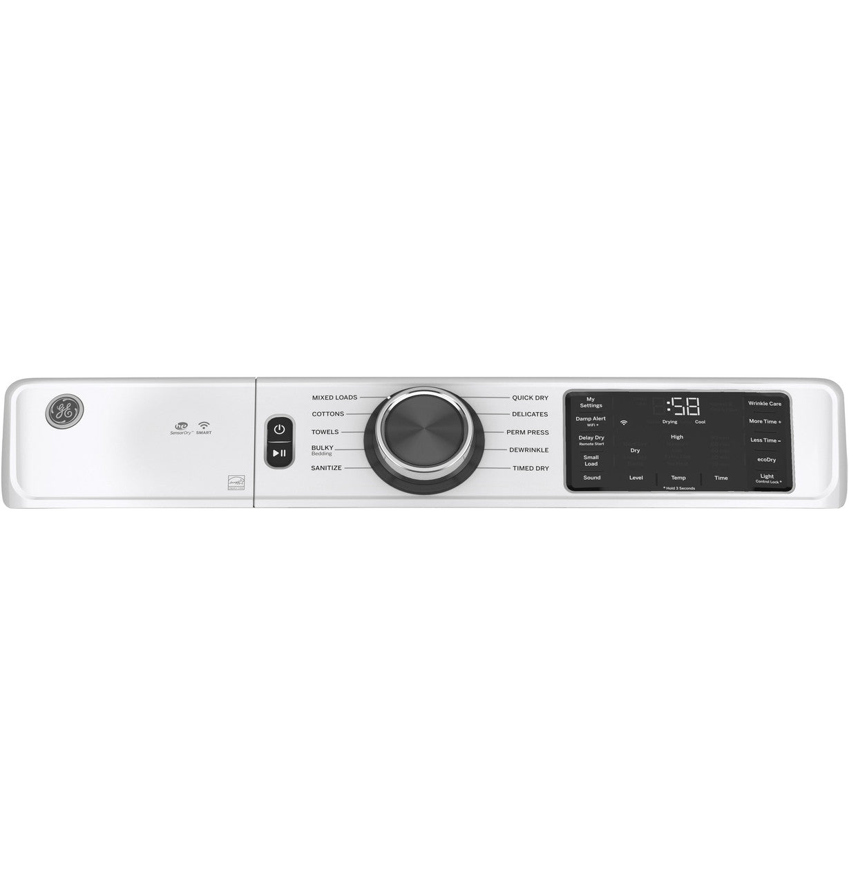 GE 7.8 cu. ft. Electric Dryer, White, Sensor Dry, Wrinkle Care (GFD55ESSNWW) FOR REPAIR OR PARTS