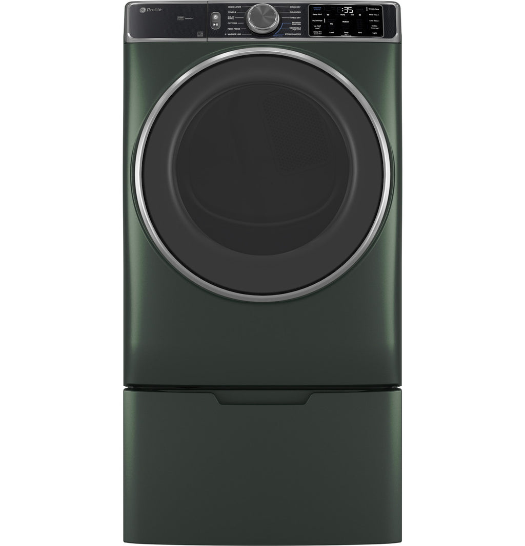 GE Profile 7.8 cu. ft. Electric Dryer, Stainless, Steam Refresh + WiFi (PFD95ESPWGN) FOR REPAIR OR PARTS
