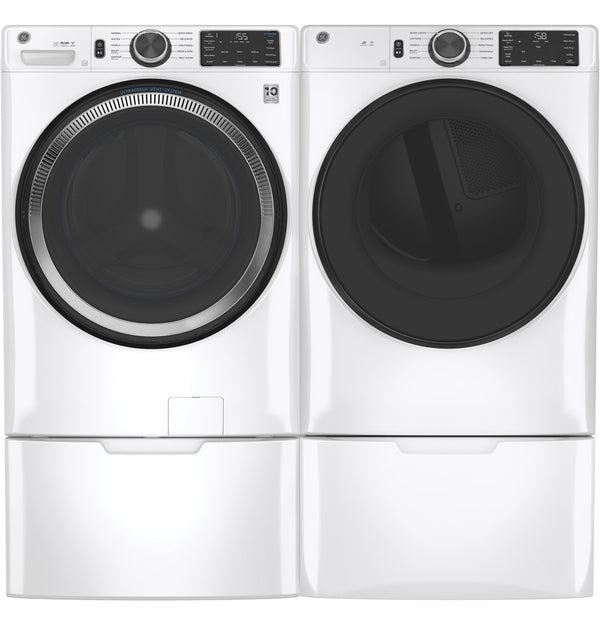 GE 4.8 cu. ft. Front Load Washer, White, UltraFresh Vent + SmartHQ WiFi (GFW550SSNWW) - Appliance Saver Store