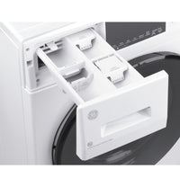 GE 2.4 cu. ft. Front Load Washer/Dryer Combo, White, Ventless Drying + LED Display (GFQ14ESSNWW)