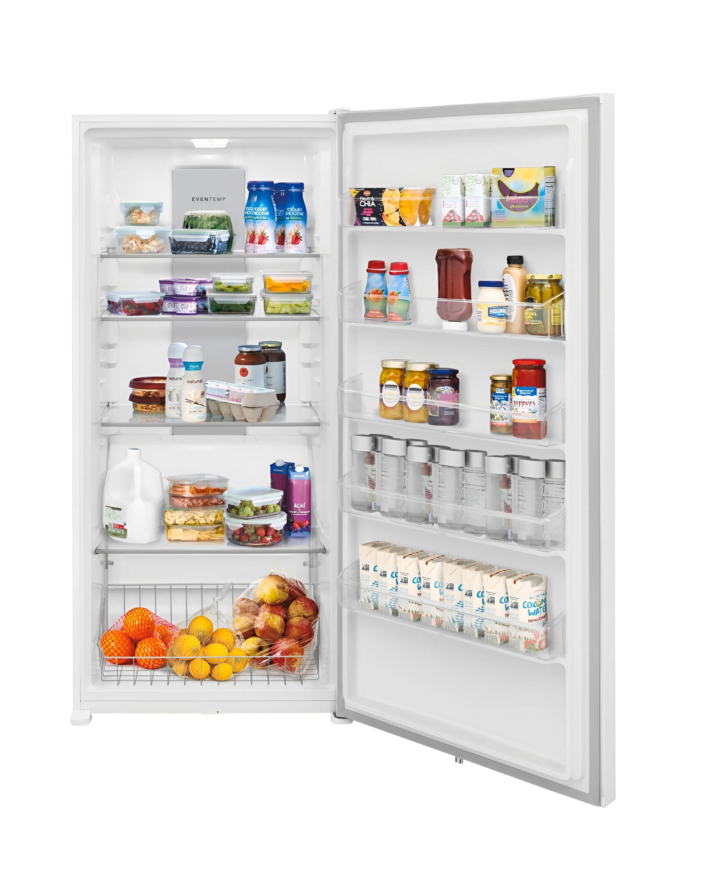 Frigidaire 20 cu ft Refrigerator, White, EvenTemp Cooling + LED Lighting (FRAE2024AW)