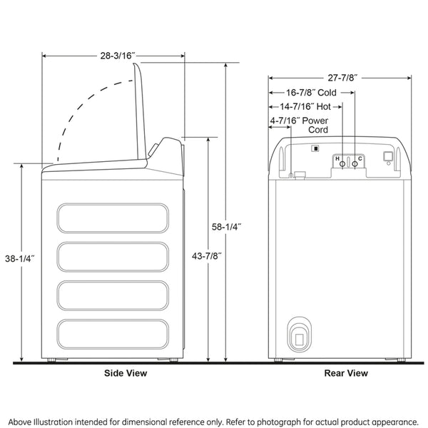 GE Profile 5.0 cu. ft. Top Load Washer, Diamond Gray, Smart Features + Deep Fill (PTW600BPRDG) - Appliance Saver Store