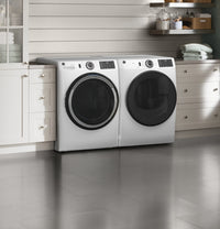 GE 7.8 cu ft Gas Dryer, White, Sensor Dry + Wrinkle Care (GFD55GSSNWW)