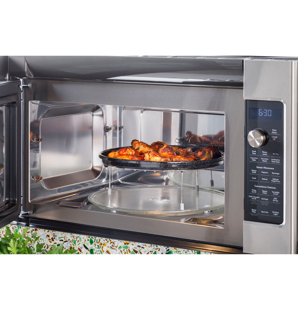 GE Café Over-the-Range Convection Microwave, 1.7 cu. ft., Air Fry + Sensor Cook (CVM517P4RW2)