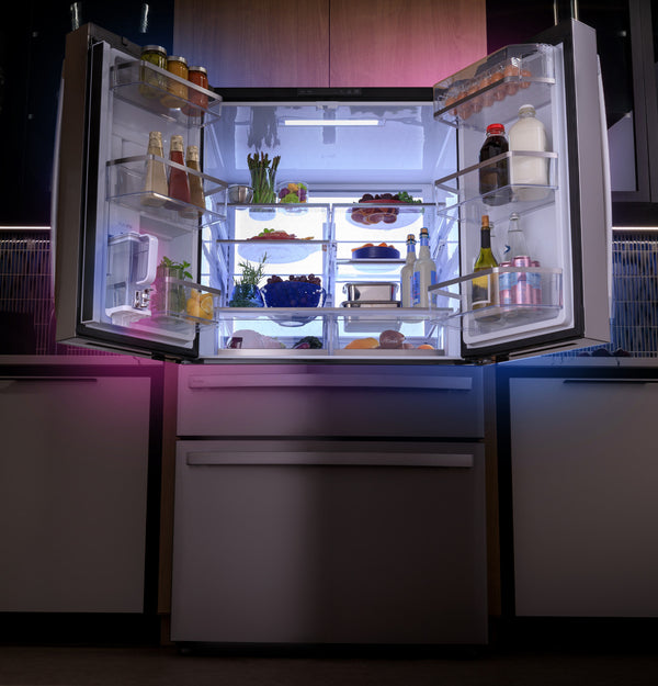 GE Profile 28.7 cu. ft. French Door Refrigerator, Stainless, External Dispenser + TwinChill™ (PGE29BYTFS)