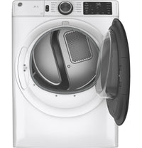 GE 7.8 cu ft Gas Dryer, White, Sensor Dry + Wrinkle Care (GFD55GSSNWW)