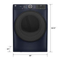 GE 7.8 cu ft Electric Dryer, Stainless, Sensor Dry + Wrinkle Care (GFD55ESPRRS)