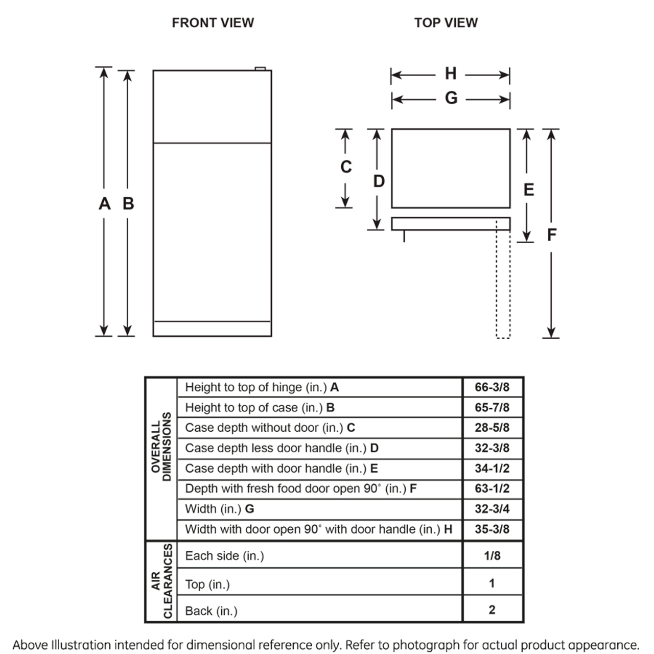 GE 21.9 cu. ft. Top-Freezer Refrigerator, Stainless Steel, Adjustable Shelves + LED Lighting (GTS22KYNRFS)