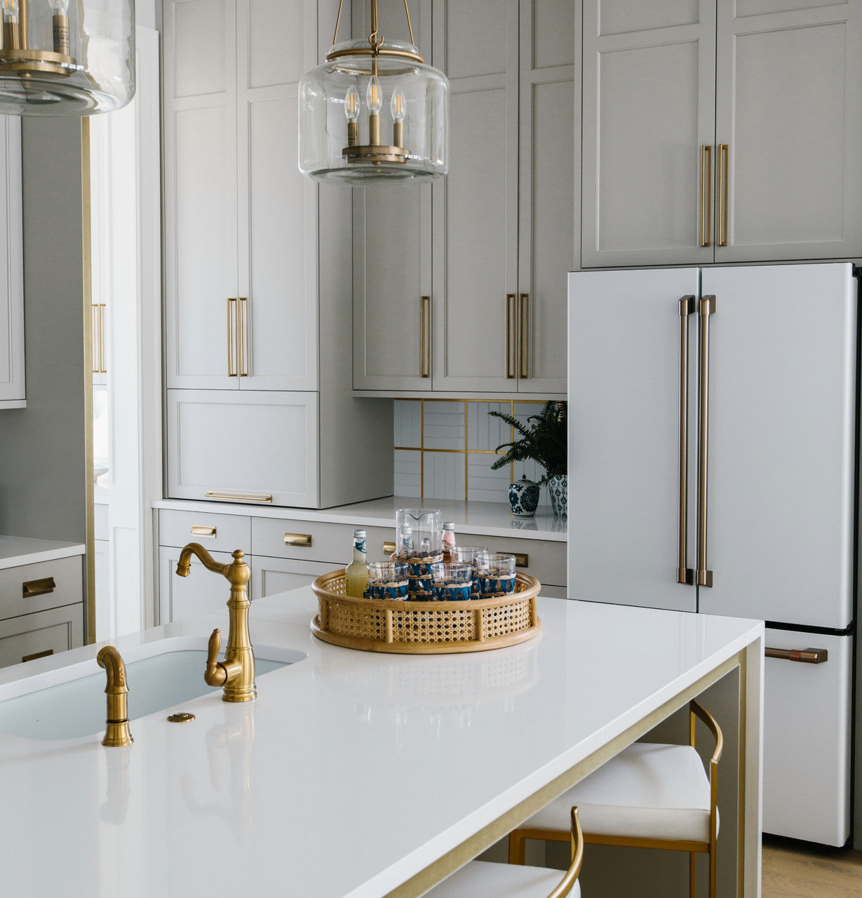 GE Café CWE23SP4MW2 23.1 cu. ft. French Door Refrigerator, Stainless, Counter-Depth