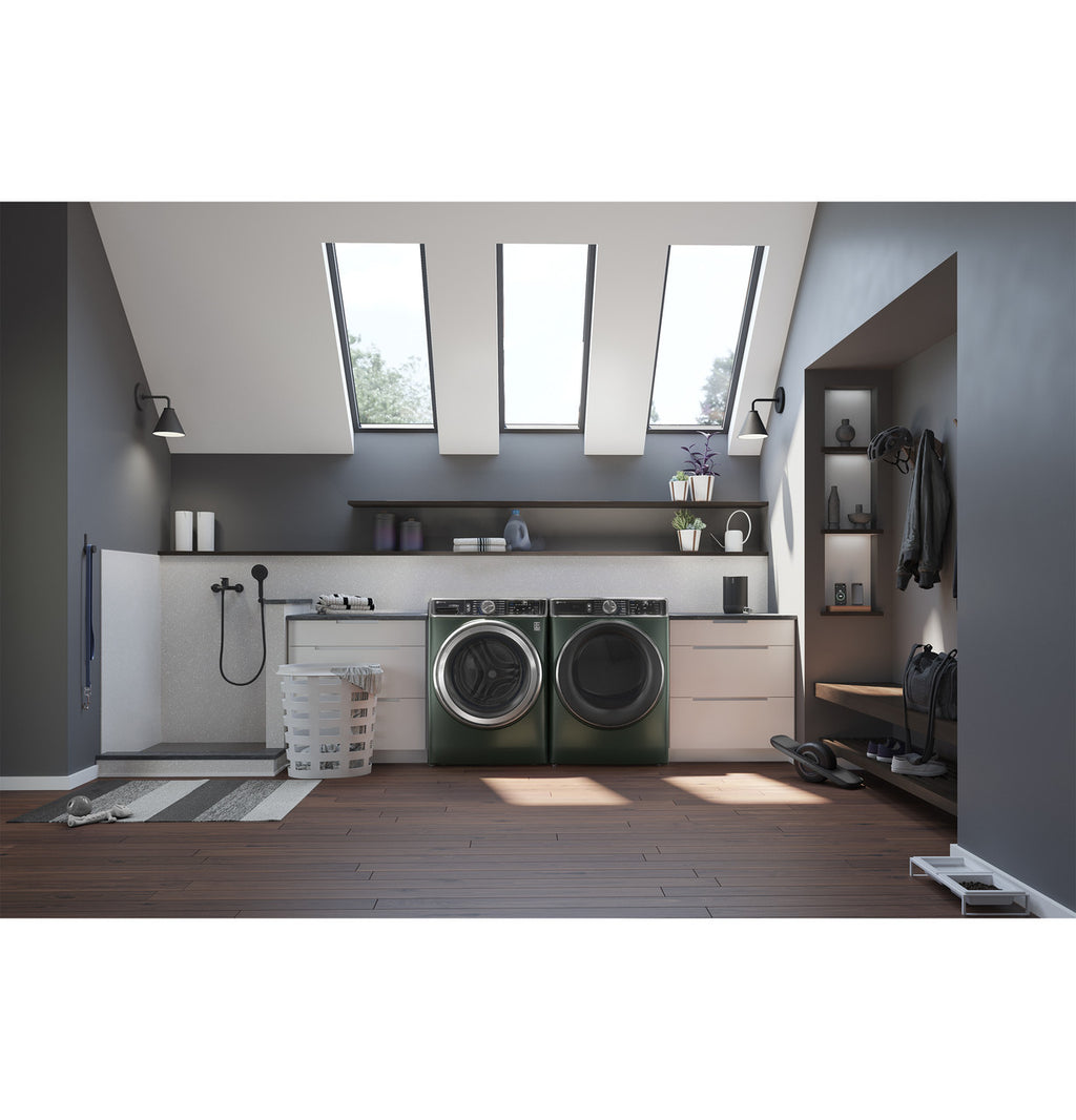 GE Profile 7.8 cu. ft. Electric Dryer, Stainless, Steam Refresh + WiFi (PFD95ESPWGN) FOR REPAIR OR PARTS