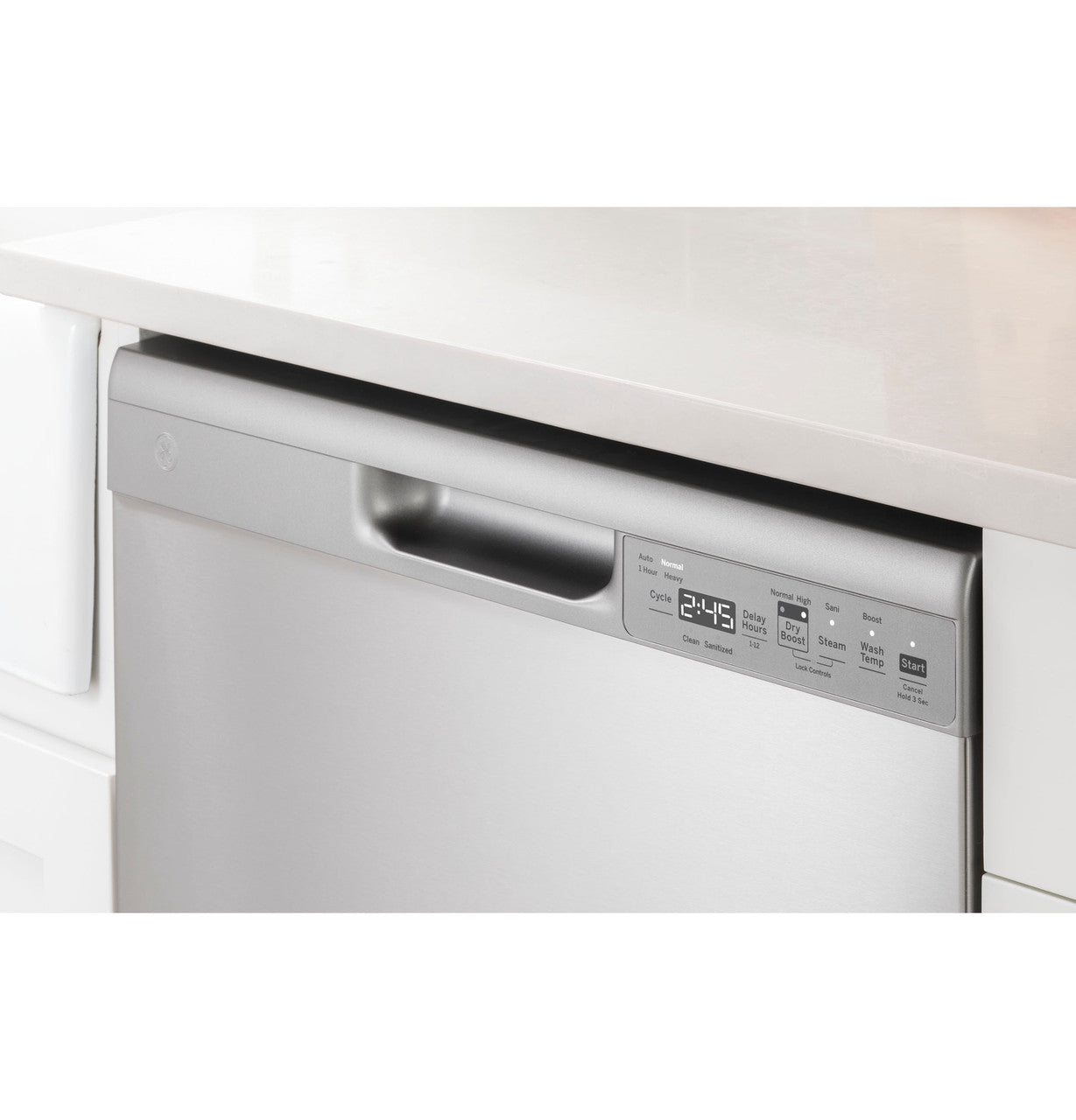 GE 24" Dishwasher, Black, Hard Food Disposer, Adjustable Racks (GDF550PGRBB)