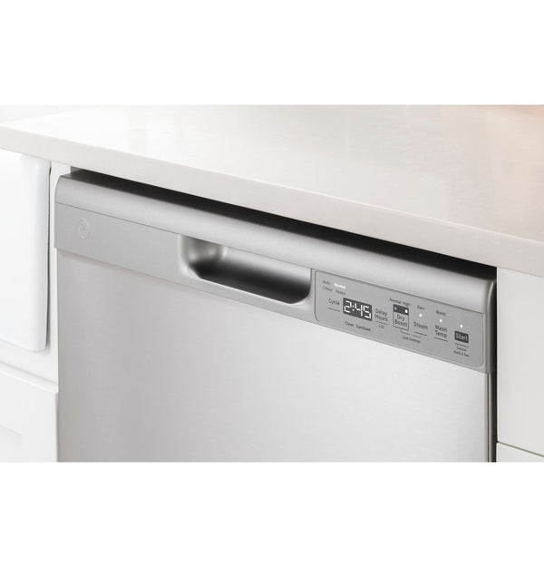 GE 24" Dishwasher, Black, Hard Food Disposer, Adjustable Racks (GDF550PGRBB)
