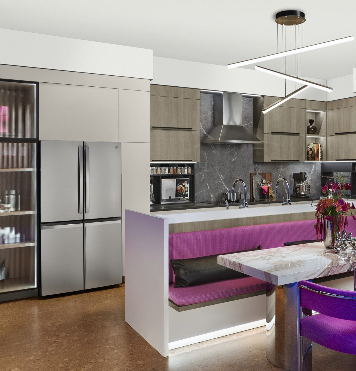 GE Profile 28.4 cu. ft. French Door Refrigerator, Stainless, Adjustable Shelves + LED Lighting (PAD28BYTFS)