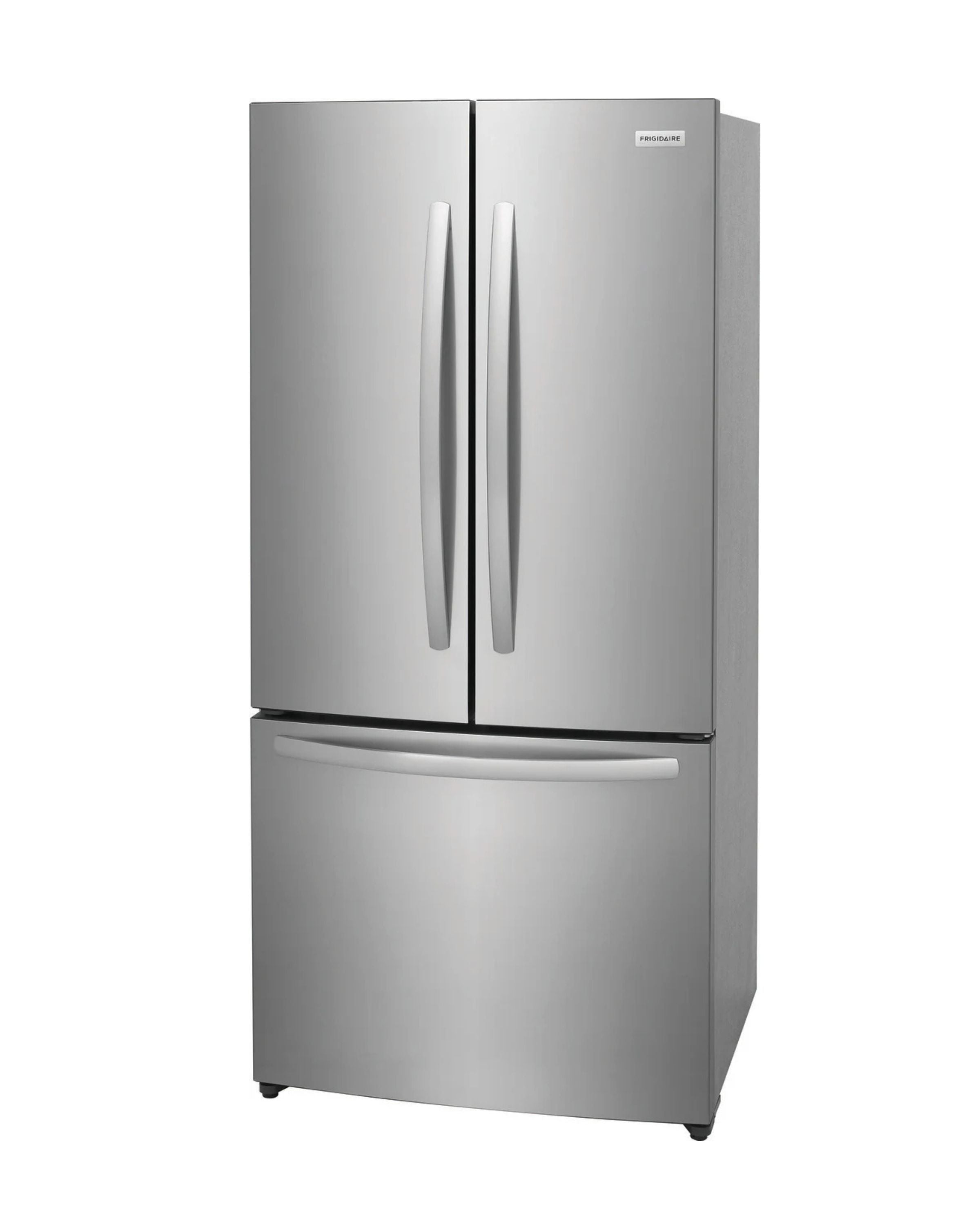 Frigidaire 17.6 cu ft French Door Refrigerator, Stainless, CrispSeal Crispers + EvenTemp Cooling (FRFG1723AV)