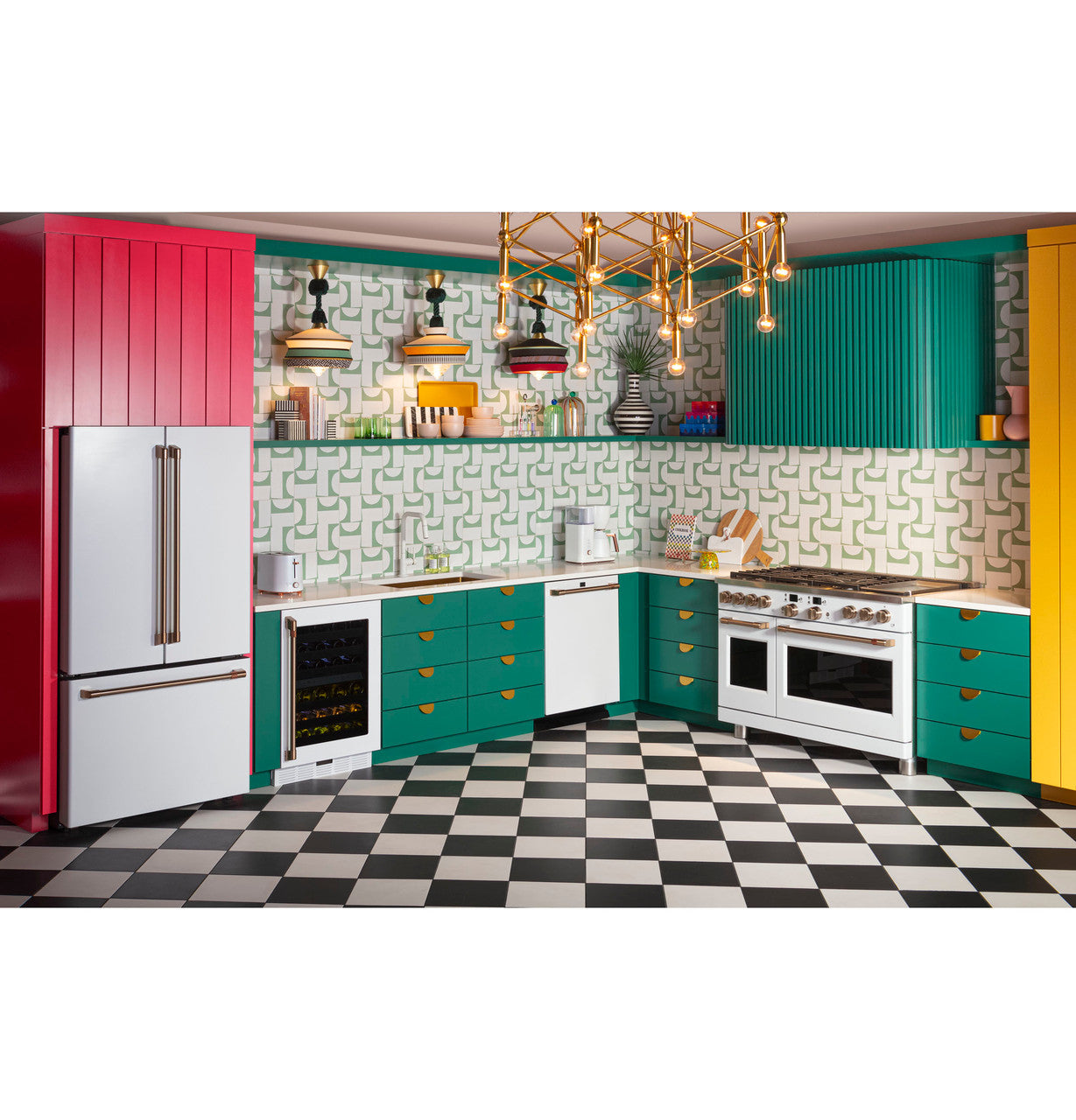 GE Café CWE23SP4MW2 23.1 cu. ft. French Door Refrigerator, Stainless, Counter-Depth