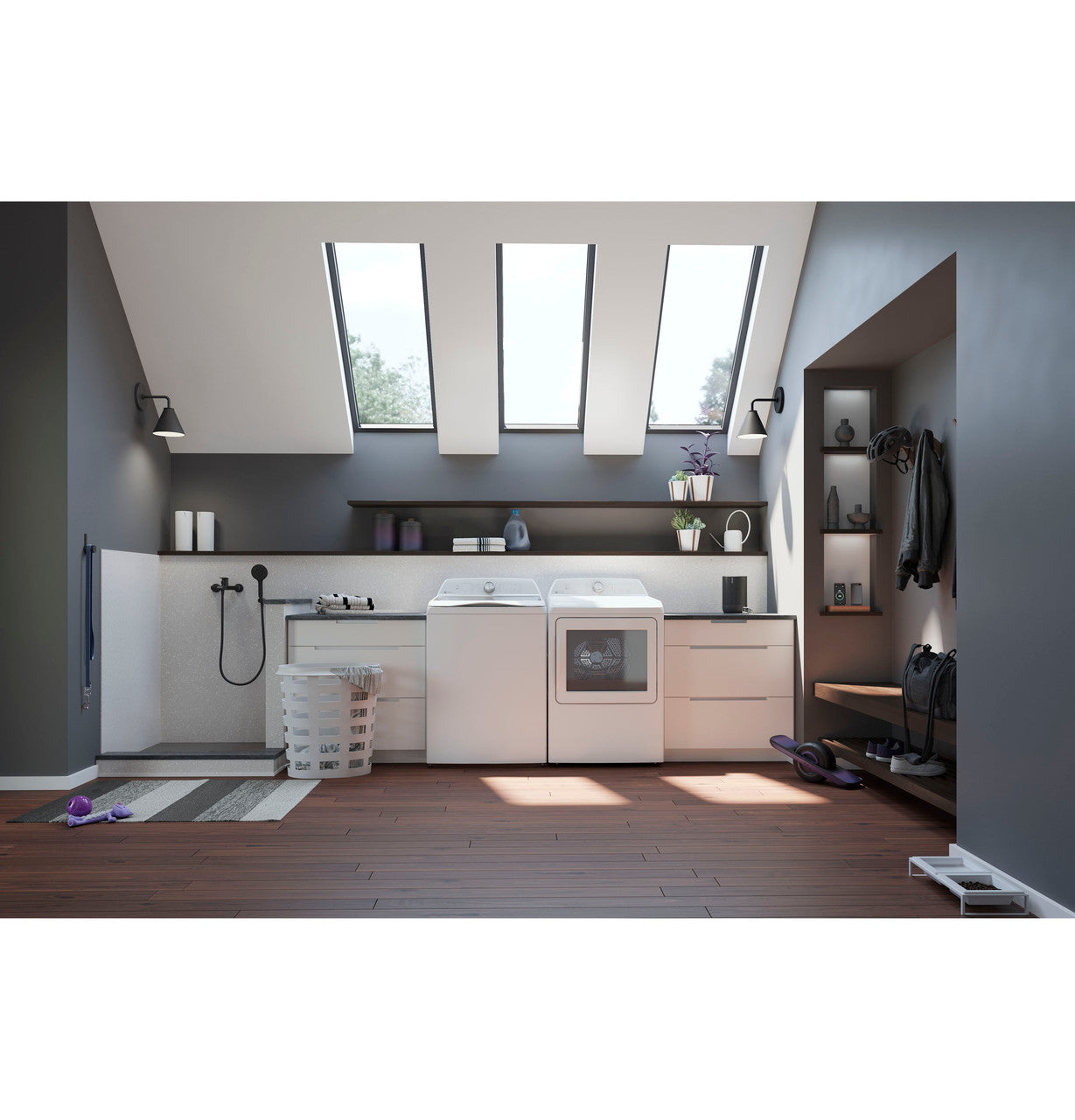 GE Profile 7.4 cu. ft. Electric Dryer, White, Sensor Dry, Quick Dry, Wrinkle Care (PTD60EBSRWS)