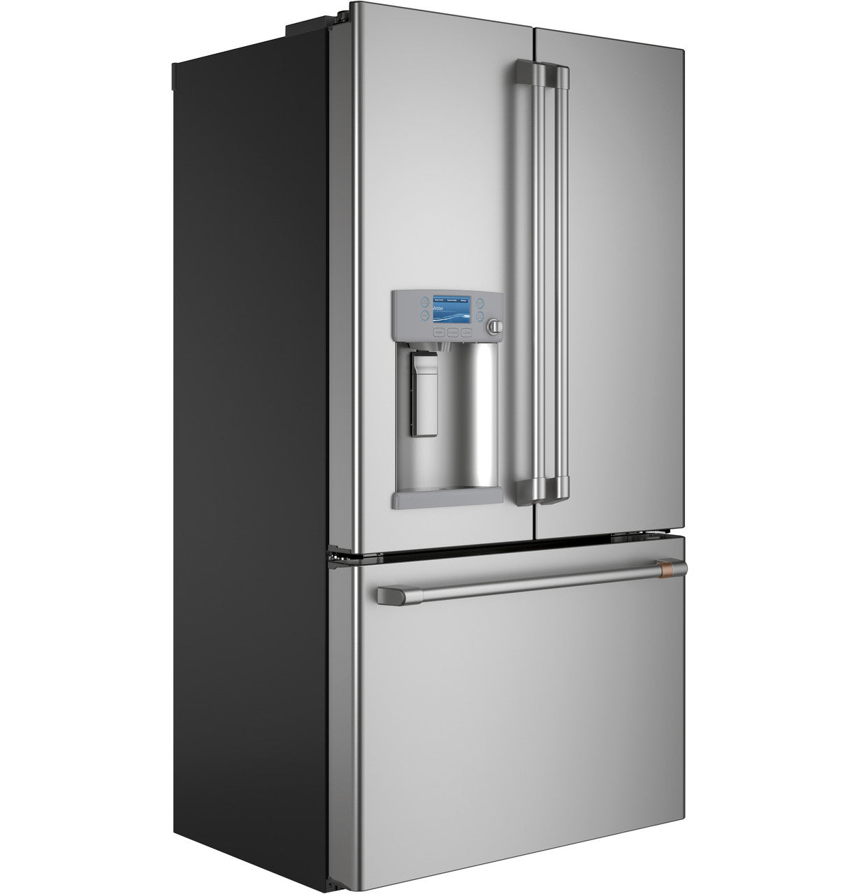 GE Café 22.1 cu. ft. French Door Refrigerator, Stainless, External Dispenser + WiFi (CYE22TP2MS1)