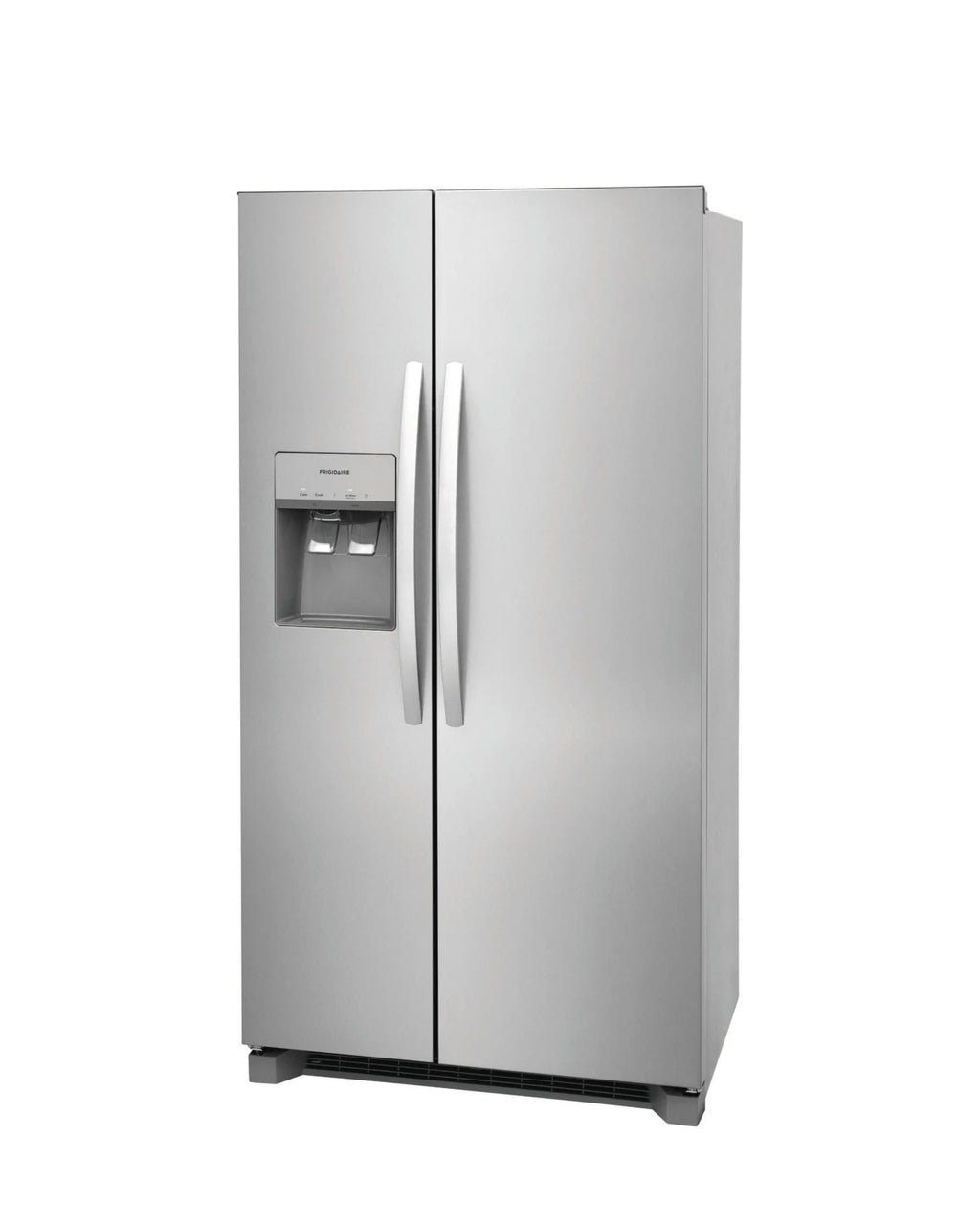 Frigidaire 22.3 cu ft Side - by - Side Refrigerator, Stainless, External Water/Ice Dispenser (FRSC2333AS) - Appliance Saver Store