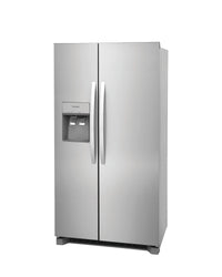 Frigidaire 22.3 cu ft Side - by - Side Refrigerator, Stainless, External Water/Ice Dispenser (FRSC2333AS) - Appliance Saver Store