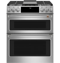 GE Café 30" Dual Fuel Range, Stainless, Double Oven + Convection (CGS750P2MS1)