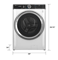 GE Profile 5.3 cu. ft. Front Load Washer, White, UltraFresh Vent + SmartDispense (PFW870SSVWW) - Appliance Saver Store