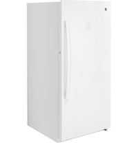 GE Upright Freezer, 14.1 cu. ft., Frost-Free, LED, Lock & Key (FUF14DLRWW)