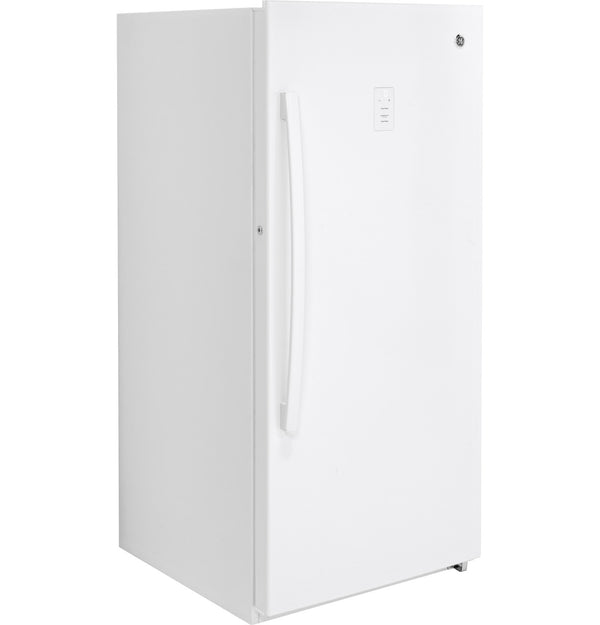 GE Upright Freezer, 14.1 cu. ft., Frost-Free, LED, Lock & Key (FUF14DLRWW)